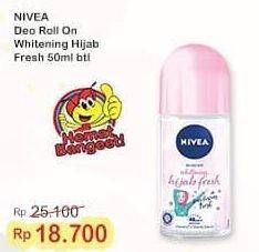Promo Harga NIVEA Deo Roll On Hijab Fresh 50 ml - Indomaret
