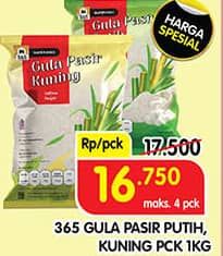 Promo Harga 365 Gula Pasir Kuning, Putih 1000 gr - Superindo