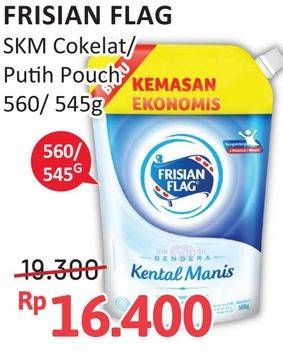 Promo Harga Frisian Flag Susu Kental Manis Cokelat, Putih 545 gr - Alfamidi