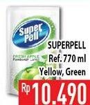 Promo Harga SUPER PELL Pembersih Lantai Yellow, Green 770 ml - Hypermart
