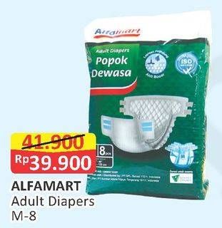 Promo Harga Alfamart Adult Diapers M8 8 pcs - Alfamart