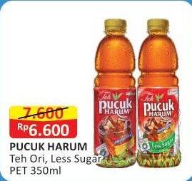 Promo Harga TEH PUCUK HARUM Minuman Teh Less Sugar, Jasmine 350 ml - Alfamart