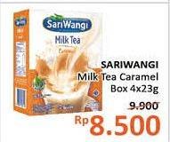 Promo Harga Sariwangi Milk Tea Caramel per 4 sachet 23 gr - Alfamidi