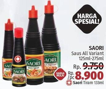Promo Harga AJINOMOTO SAORI Saus All Variants 133 ml - LotteMart