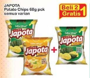 Promo Harga JAPOTA Potato Chips All Variants per 2 bungkus 68 gr - Indomaret