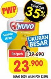 Promo Harga Nuvo Body Wash All Variants 825 ml - Superindo