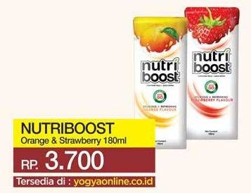 Promo Harga MINUTE MAID Nutriboost Orange, Strawberry 180 ml - Yogya