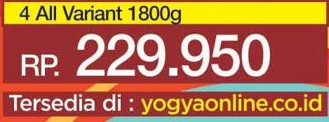 Promo Harga NUTRILON Royal 4 Susu Pertumbuhan All Variants 1800 gr - Yogya