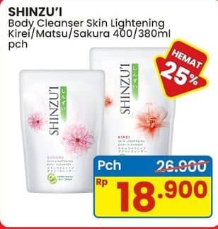 Promo Harga Shinzui Body Cleanser Kirei, Matsu, Sakura 420 ml - Indomaret