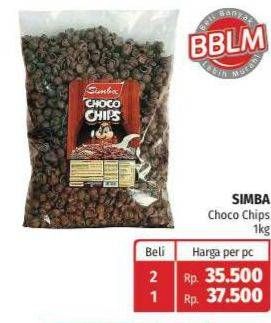 Promo Harga SIMBA Cereal Choco Chips Coklat 1000 gr - Lotte Grosir