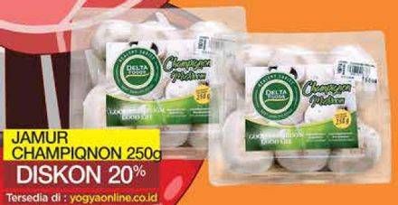 Promo Harga Jamur Champignon (Jamur Kancing) 250 gr - Yogya