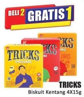 Promo Harga Tricks Biskuit Kentang per 4 pcs 15 gr - Hari Hari