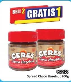 Promo Harga Ceres Choco Spread Choco Hazelnut 200 gr - Hari Hari
