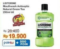 Promo Harga LISTERINE Mouthwash Antiseptic Natural Green Tea 250 ml - Indomaret