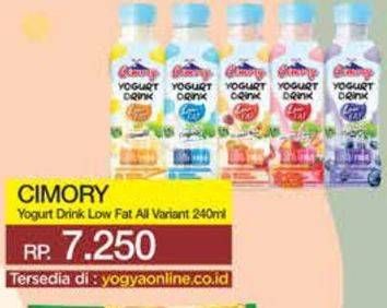 Promo Harga Cimory Yogurt Drink Low Fat All Variants 240 ml - Yogya