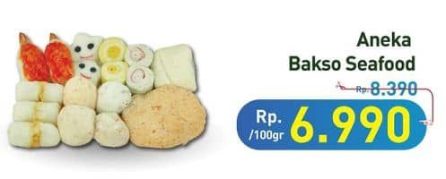 Promo Harga Aneka Bakso Seafood per 100 gr - Hypermart