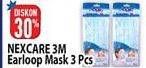 Promo Harga 3M NEXCARE Masker Earloop 3 pcs - Hypermart