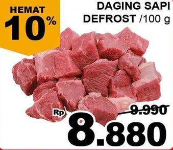 Promo Harga Daging Rendang Sapi Defrost per 100 gr - Giant