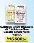 Promo Harga Garnier Booster Serum Sakura White Hyaluron, Light Complete Vitamin C 7 ml - Indomaret