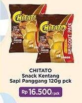 Promo Harga CHITATO Snack Potato Chips Sapi Panggang Beef Barbeque 120 gr - Indomaret