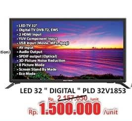 Promo Harga Polytron PLD 32V1853 Digital LED TV  - Hari Hari