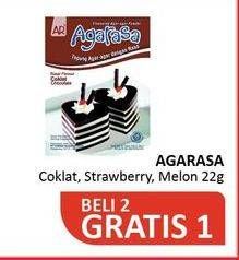 Promo Harga AGARASA Agar Agar Chocolate, Melon, Strawberry 22 gr - Alfamidi