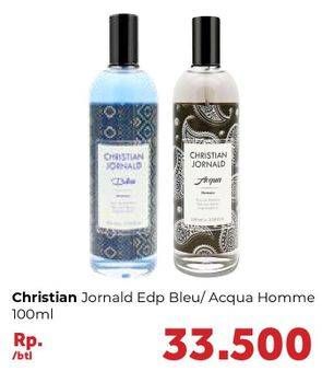 Promo Harga CHRISTIAN JORNALD Eau De Parfum Bleu, Acqua 100 ml - Carrefour