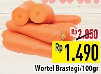 Promo Harga Wortel Berastagi per 100 gr - Hypermart