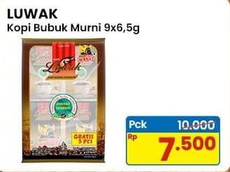 Promo Harga Luwak Kopi Murni Premium per 14 sachet 6 gr - Indomaret