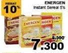 Promo Harga ENERGEN Cereal Instant 5 pcs - Giant