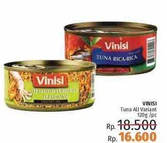 Promo Harga VINISI Chunk Light Tuna All Variants 120 gr - LotteMart