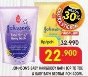 Promo Harga JOHNSONS Baby Bath/Baby Wash Top To Toe 400ml  - Superindo