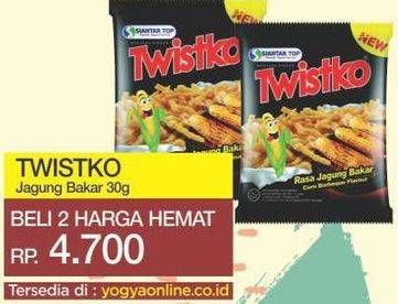 Promo Harga TWISTKO Snack Jagung Bakar per 2 pouch 30 gr - Yogya