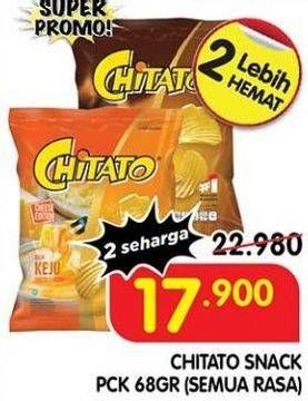 Promo Harga Chitato Snack Potato Chips All Variants 68 gr - Superindo