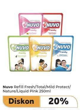 Promo Harga Nuvo Body Wash Care Protect, Fresh Protect, Mild Protect, Nature Protect, Total Protect 250 ml - Carrefour