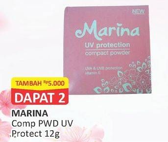 Promo Harga MARINA Compact Powder UV Protect 12 gr - Alfamart