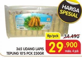 Promo Harga 365 Udang Lapis Tepung 230 gr - Superindo