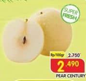 Promo Harga Pear Century per 100 gr - Superindo