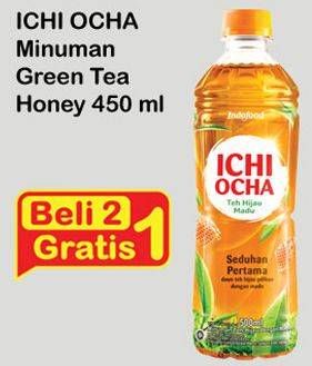 Promo Harga Ichi Ocha Minuman Teh Honey per 2 botol 450 ml - Indomaret
