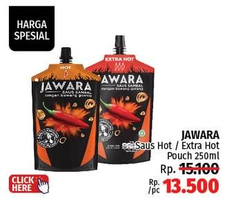 Promo Harga Jawara Sambal Extra Hot, Hot 250 ml - LotteMart