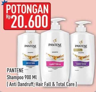 Promo Harga PANTENE Shampoo Anti Dandruff, Hair Fall Control, Total Damage Care 900 ml - Hypermart
