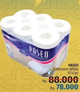 Promo Harga PASEO Toilet Tissue 12 roll - LotteMart