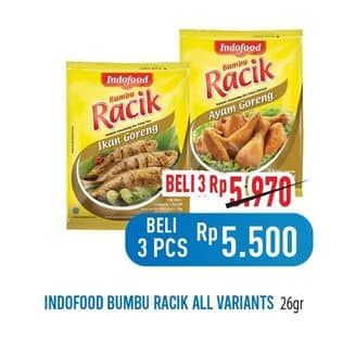 Promo Harga Indofood Bumbu Racik All Variants 26 gr - Hypermart