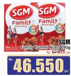 Promo Harga SGM Family Yummi Nutri Creamy 690 gr - Hari Hari