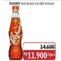 Promo Harga Sosro Teh Botol Original 450 ml - Alfamidi