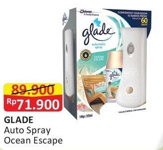 Promo Harga GLADE Matic Spray Refill Ocean Escape  - Alfamart