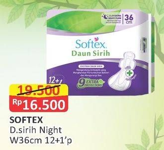 Promo Harga Softex Daun Sirih 36cm 13 pcs - Alfamart