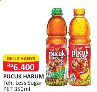 Promo Harga TEH PUCUK HARUM Minuman Teh Jasmine, Less Sugar per 2 botol 350 ml - Alfamart