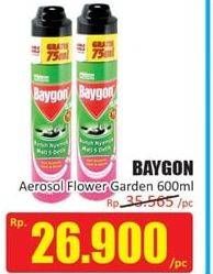 Promo Harga BAYGON Insektisida Spray Flower Garden 600 ml - Hari Hari