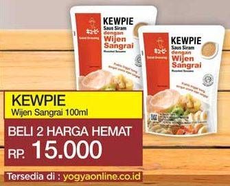 Promo Harga KEWPIE Saus Siram Wijen Sangrai per 2 pouch 100 ml - Yogya